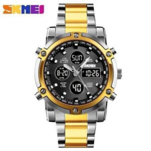 SKMEI 1389 Luxury Fashion Watch Golden Black